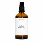Vanilla Body Oil 100 ml fra Organics by Sara